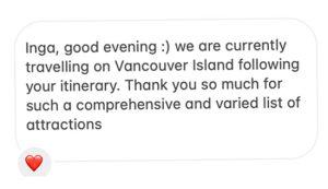 itinerary review