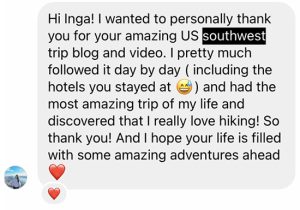 itinerary review